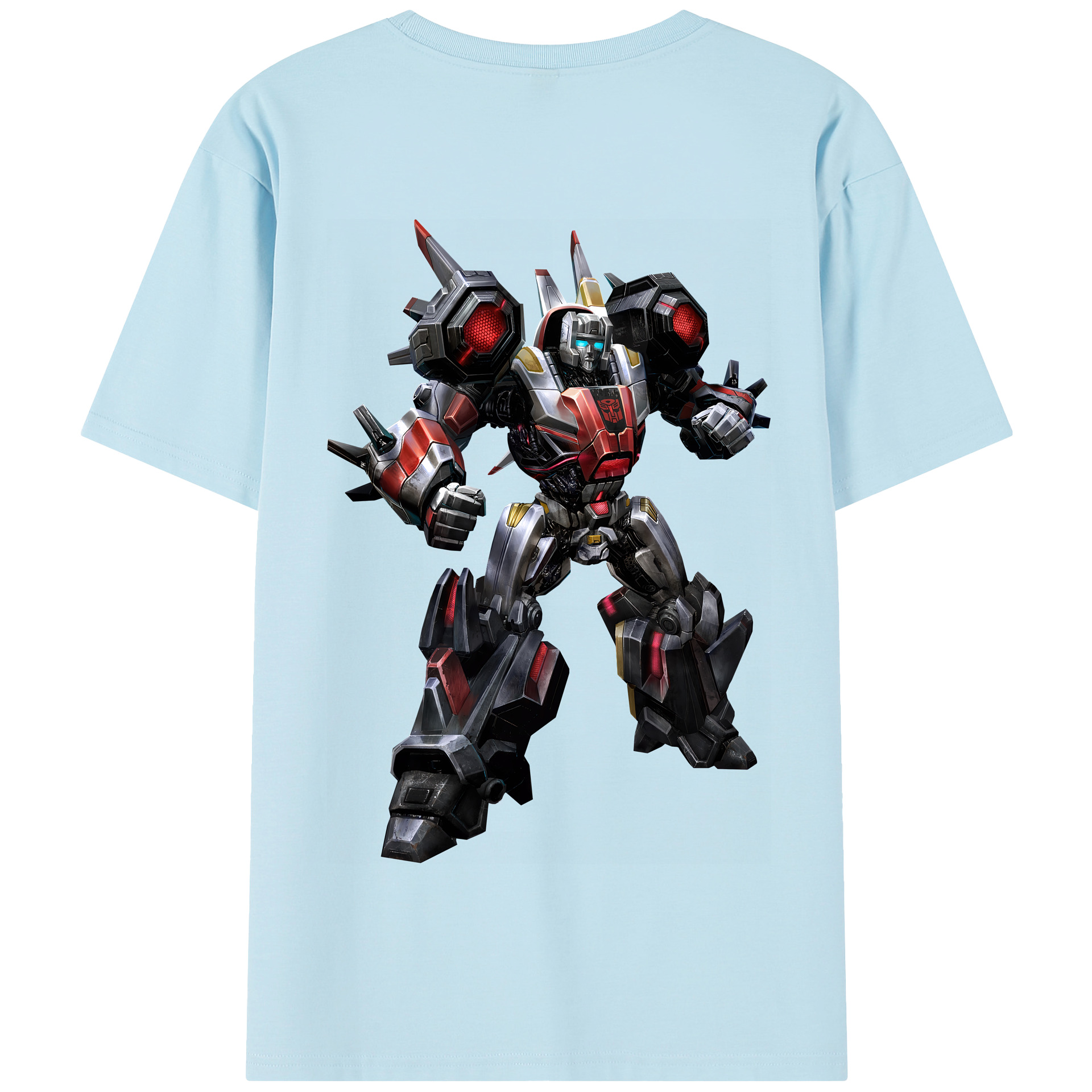 （画像用） Transformers トランスフォーマー 綿100％半袖Tシャツ（背面プリント）